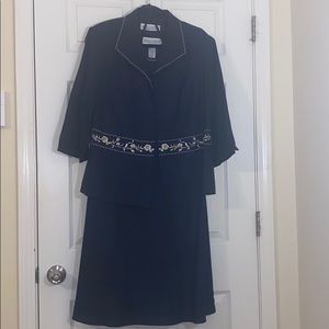 Jessica Howard blue column dress w/ jacket